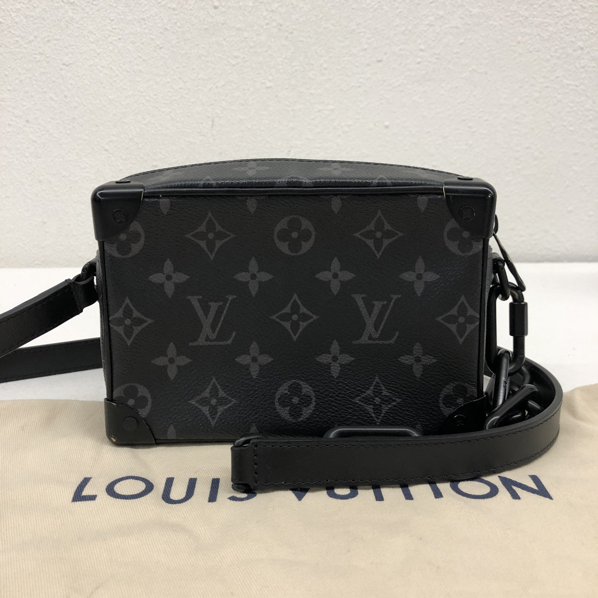 试背lv mini soft trunk黑色盒子包!