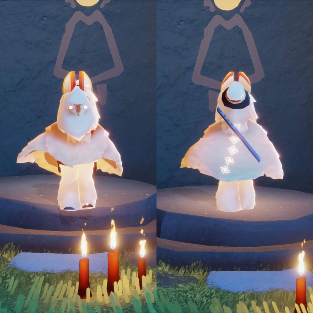 【光遇】白绒斗篷穿搭,参考要不要换 本周四早上6:00,白绒斗篷先祖要