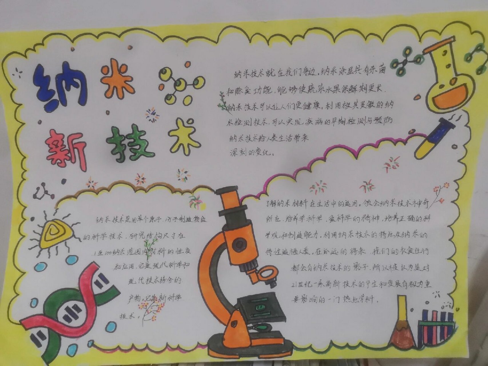 纳米新技术手抄报