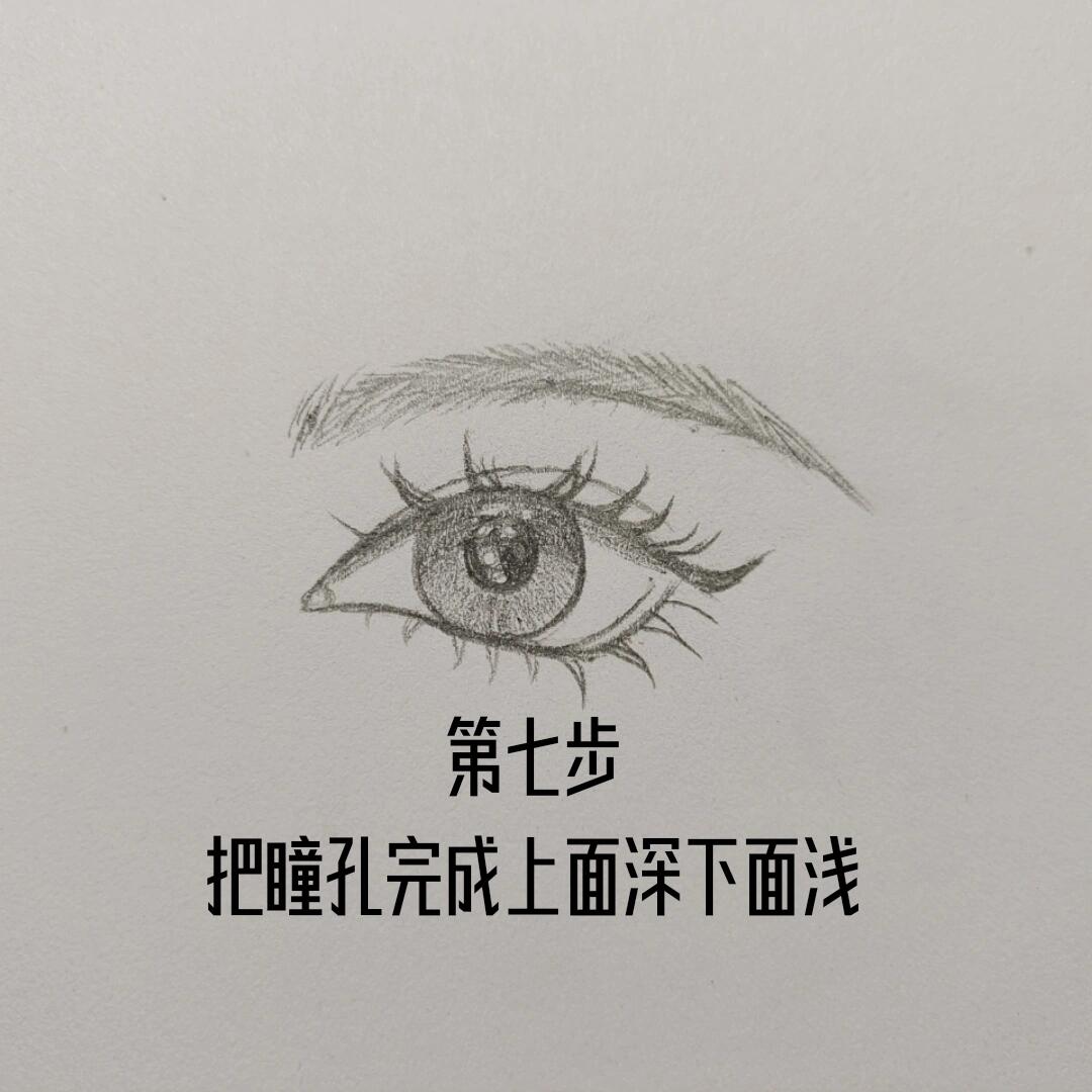 超简单眼睛画法