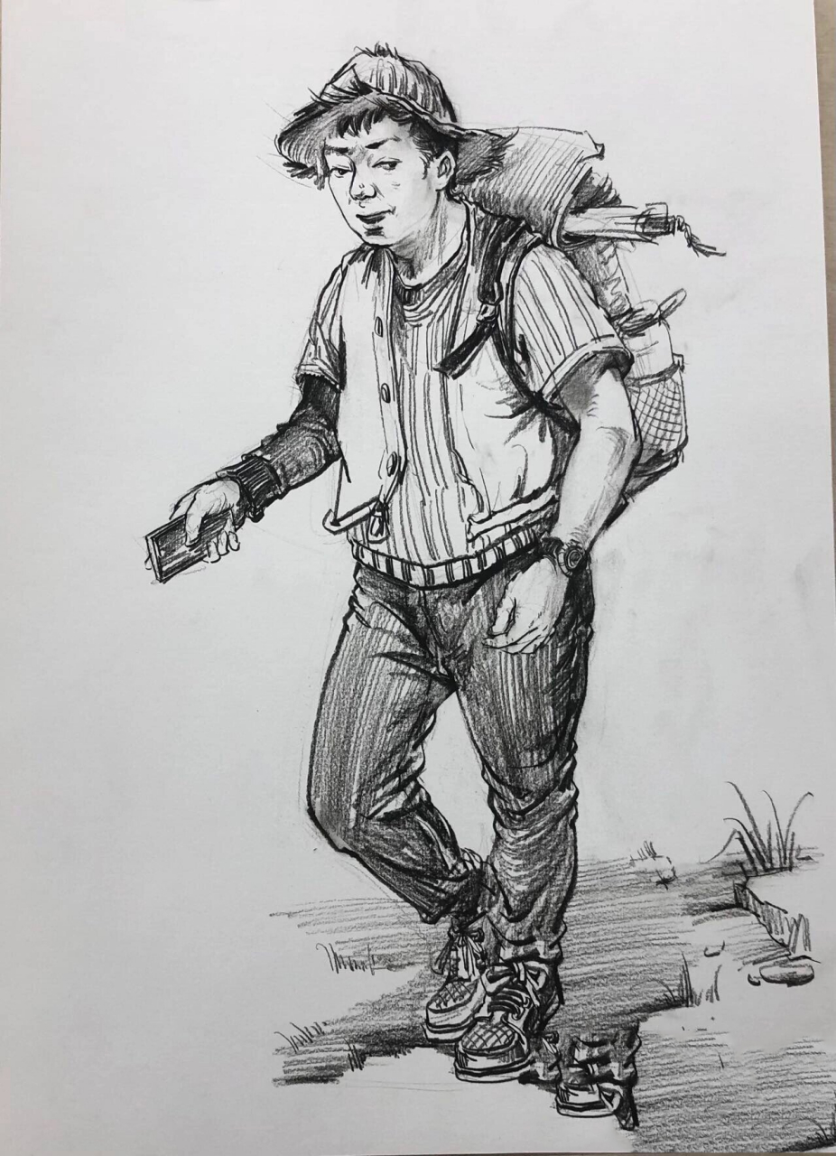 《搬运工》《扛东西》《背东西》《提东西》 联考速写必背动态搬,扛