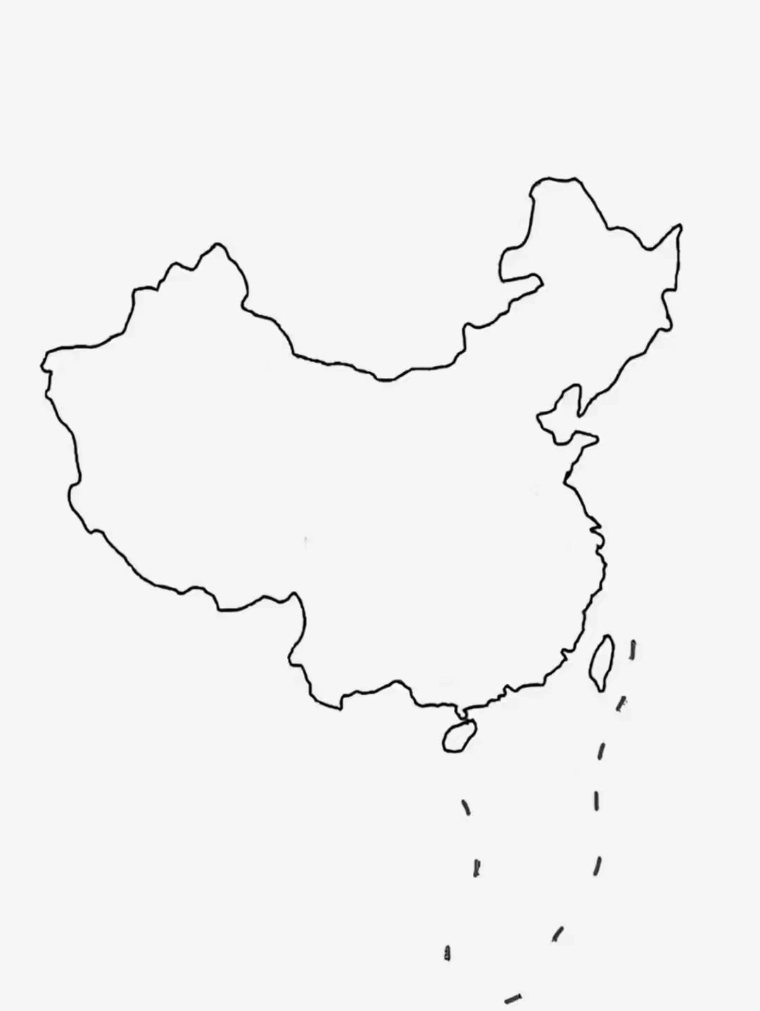 一张空白地图
