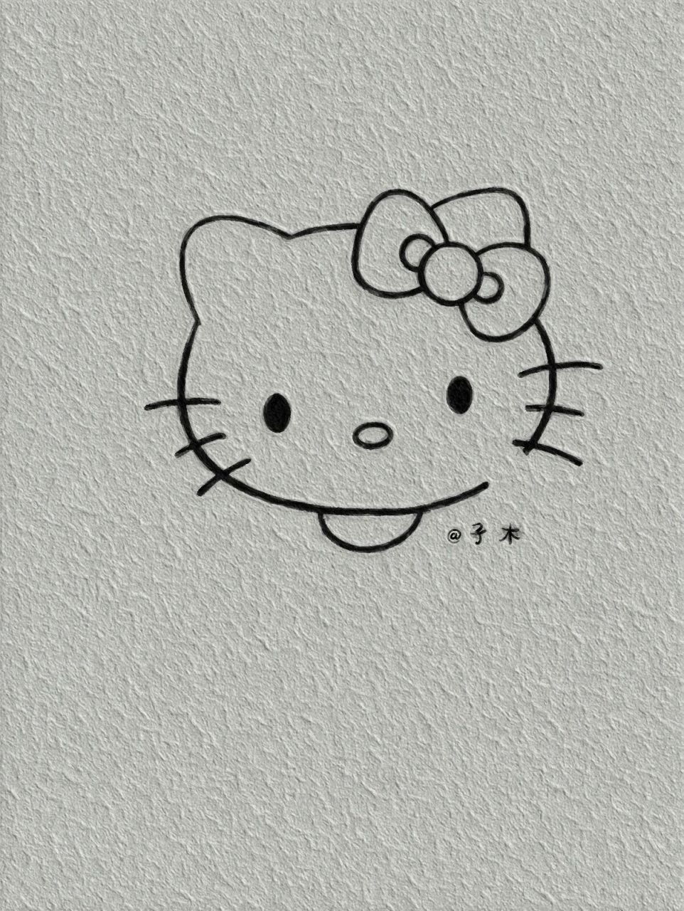 凯蒂猫简笔画附教程 凯蒂猫简笔画附教程