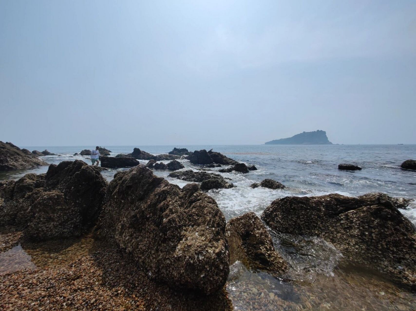 大连棒槌岛海滨浴场 打卡大连棒棰岛,门票20,进景区后徒步1.