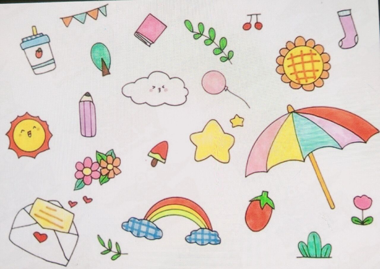 手抄报空白处小装饰