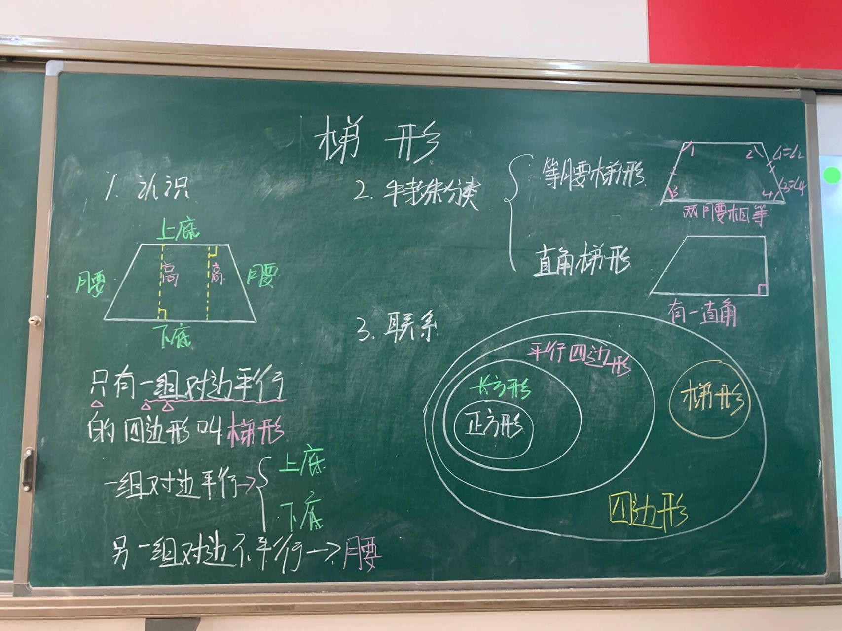 梯形 梯形板书