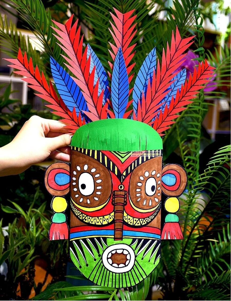 非洲面具手工创意美术课件 1,了解非洲面具的纹样,为面具进行花纹和