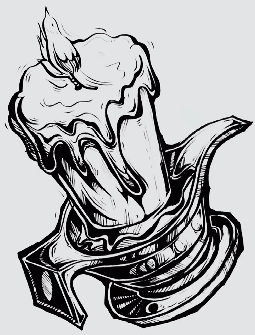 黑白装饰画·单体素材分享·设计基础 单体表现是黑白装饰画的基础