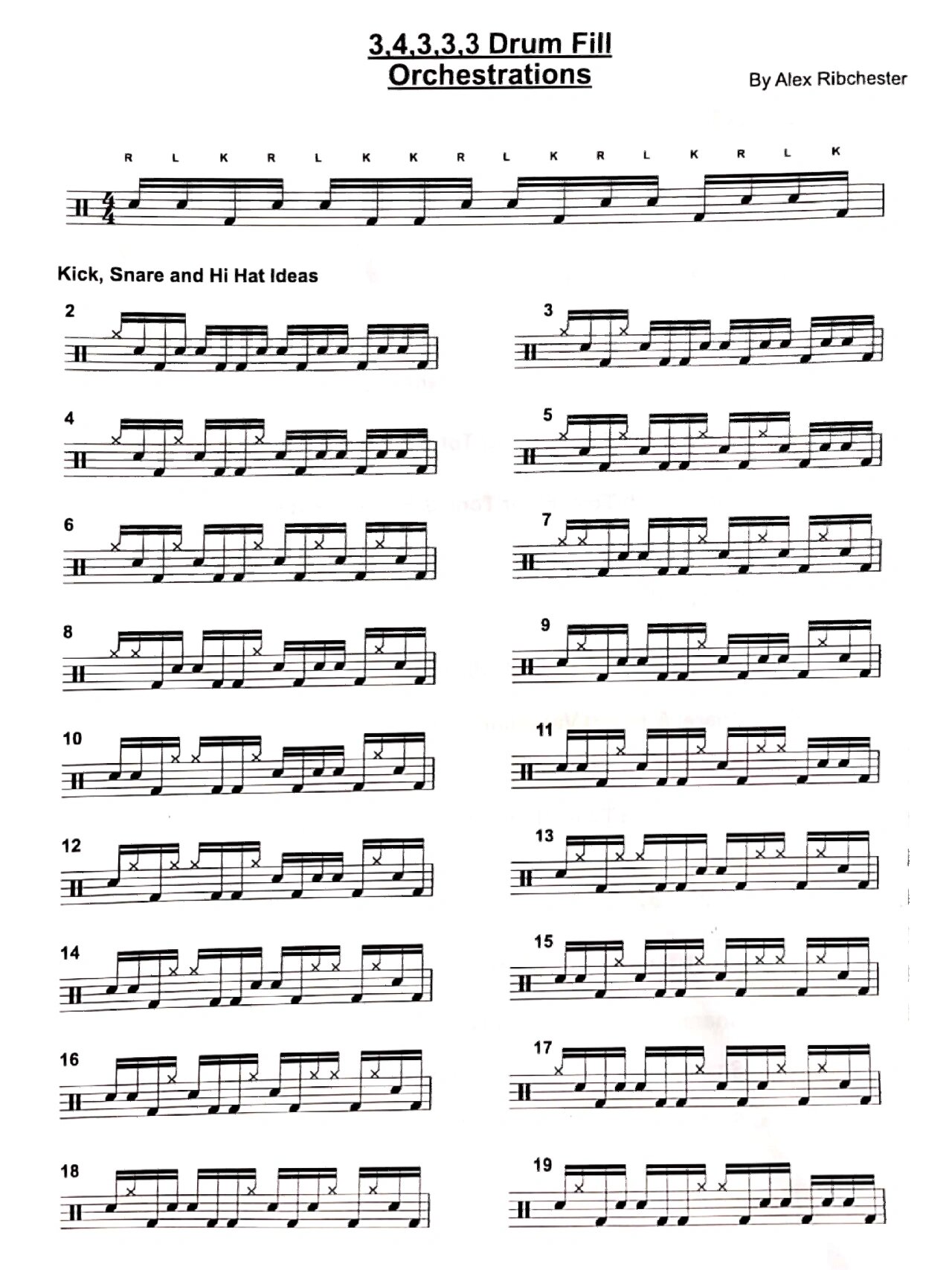 【鼓谱】3 4线性入门加花