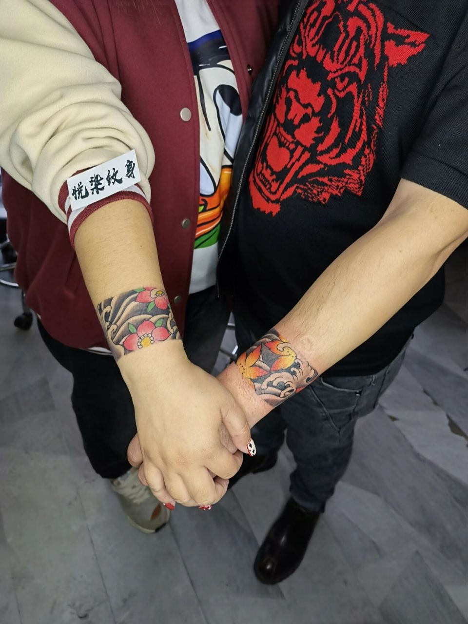 臂环纹身 情侣纹身 鲅鱼圈纹身,臂环纹身,情侣纹身