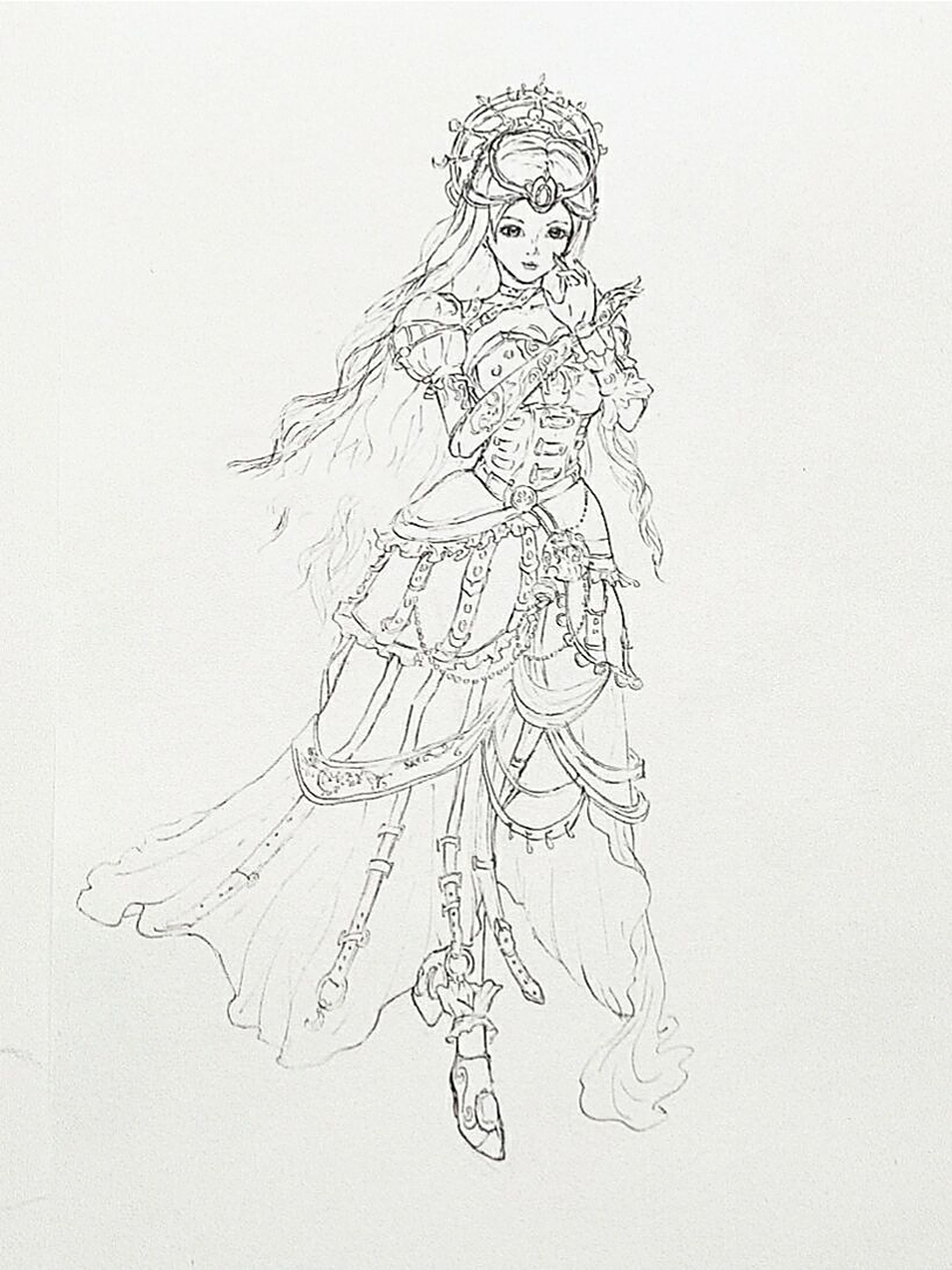 手绘人物之白光莹 叶罗丽手绘人物之白光莹,情公主,黑香菱