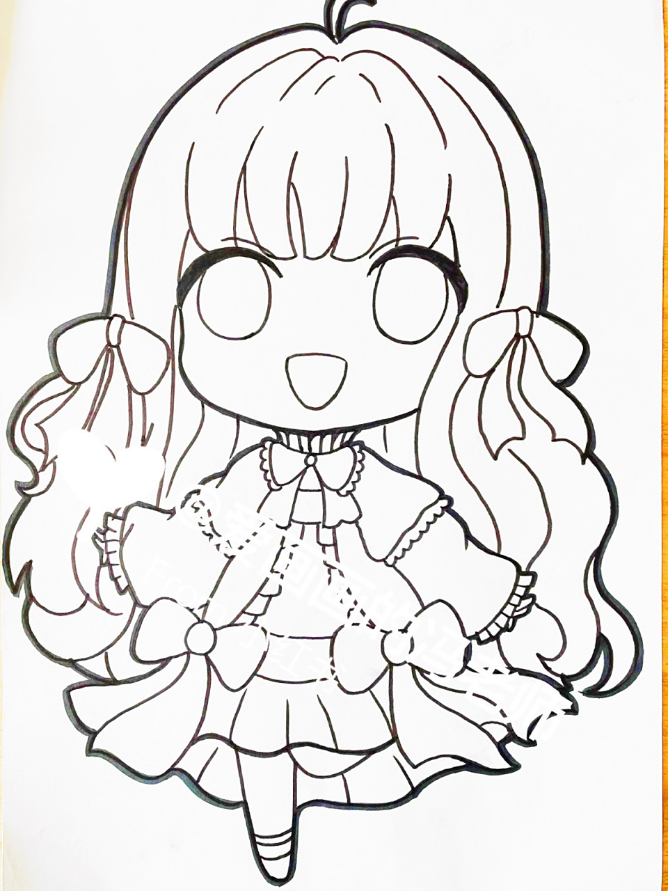 动漫女孩 马克笔动漫人物,动漫女孩,q版动漫人物,可爱女孩,动漫穿搭