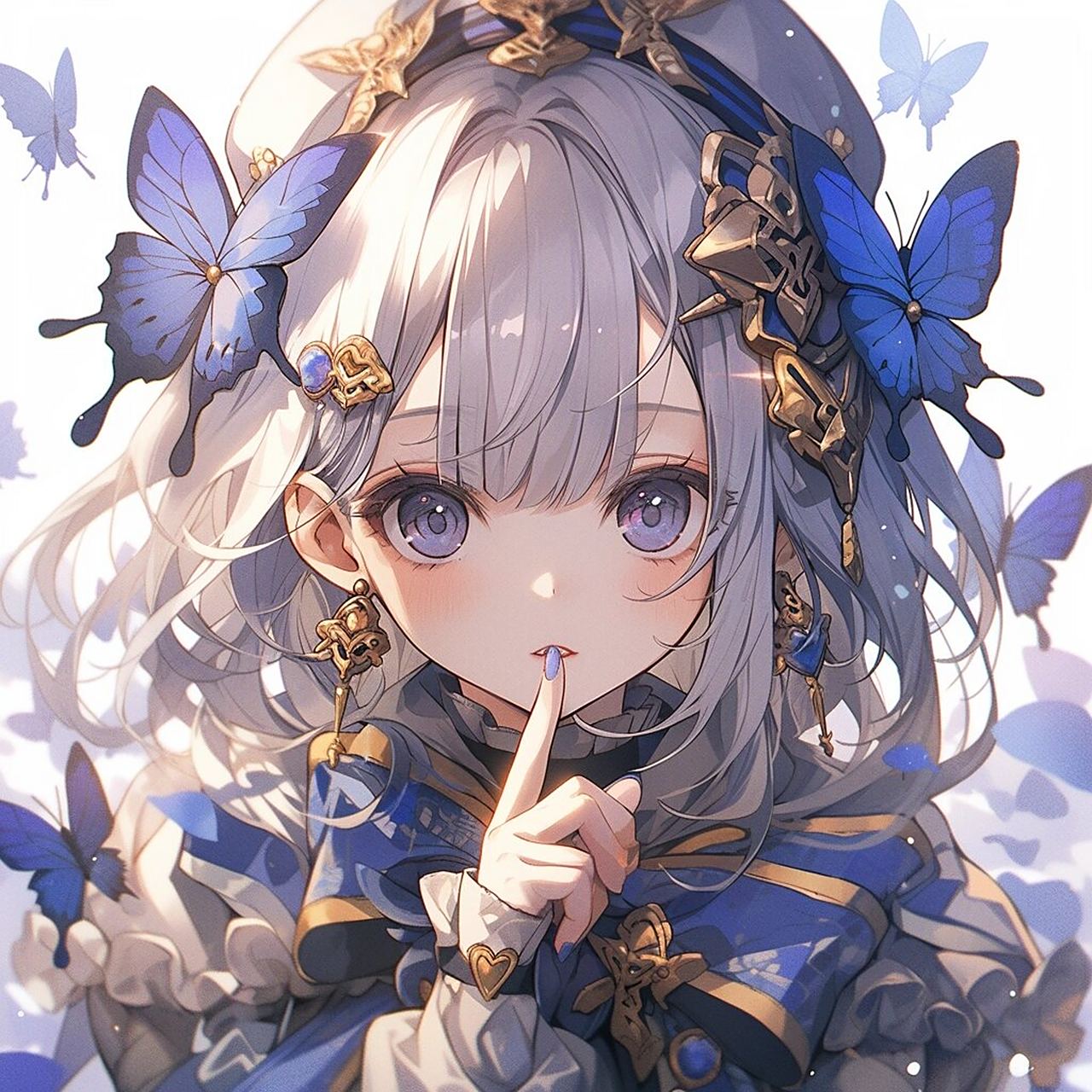 【蝴蝶公主】动漫女生头像      原创不易,请拿图的宝们给个关注哦