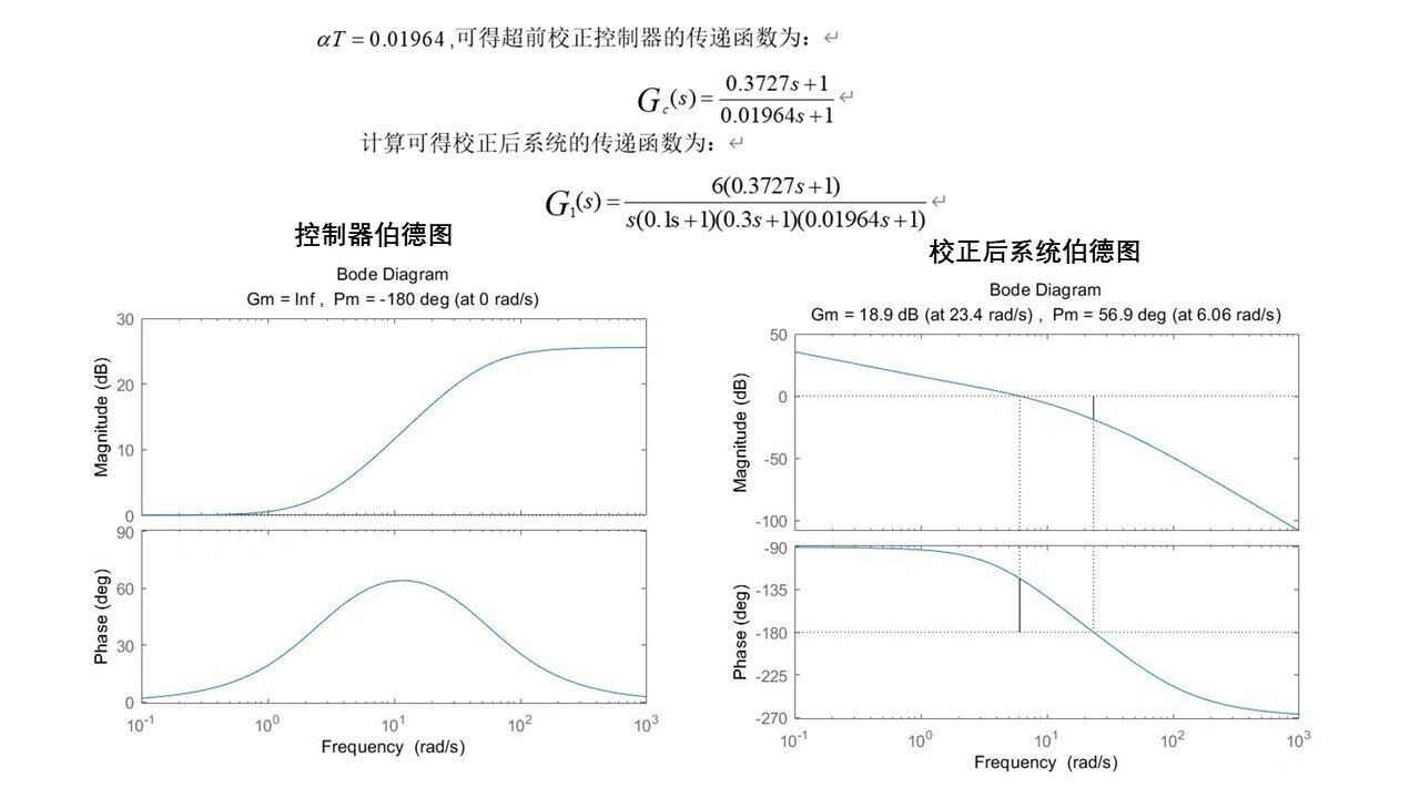 matlab实现控制系统超前校正