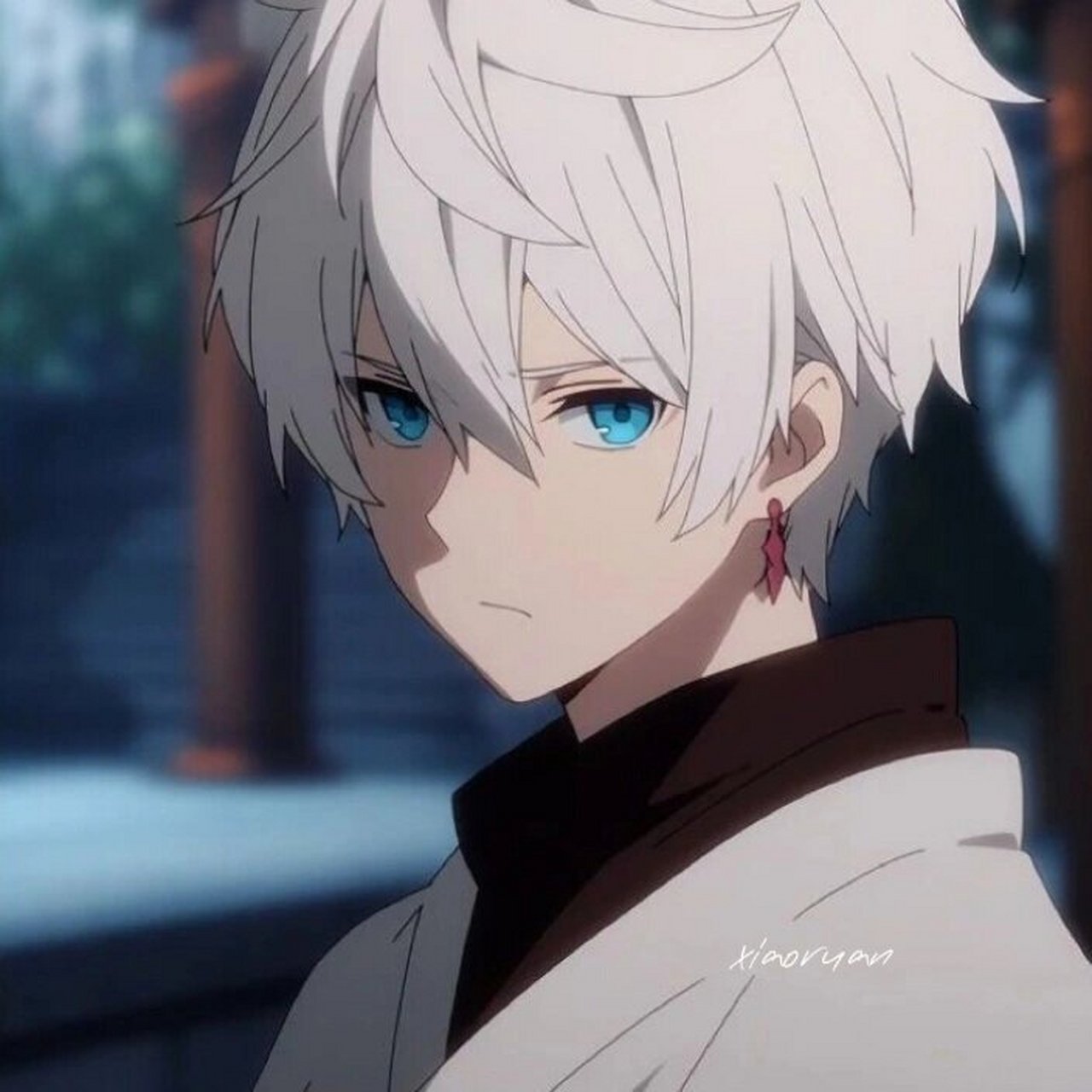 动漫男头| 白毛蓝瞳 #男生头像# #动漫头像# #动漫男头# #男头# #男头