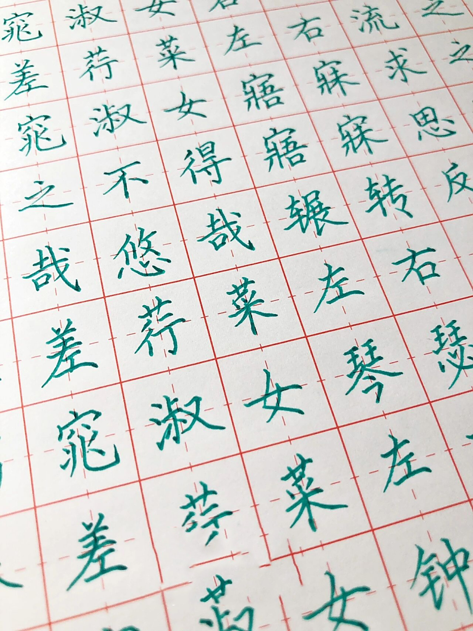 手写丨硬笔楷书 《关雎》窈窕淑女,君子好逑 关关雎鸠,在河之洲.窈窕