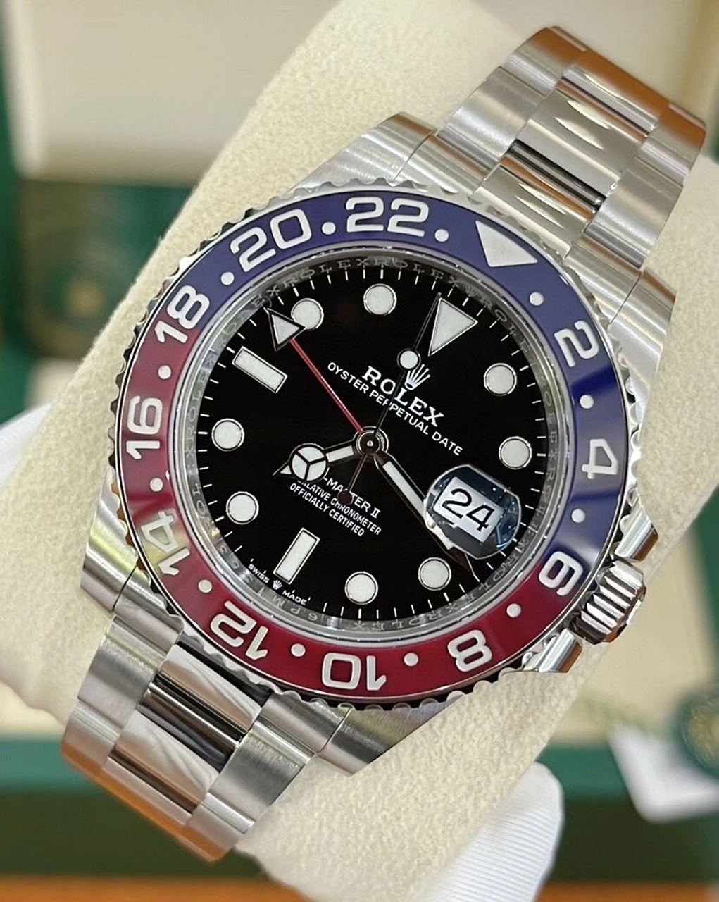 好价$劳力士可乐圈 品牌:劳力士格林尼治型系列 型号:m126710blro