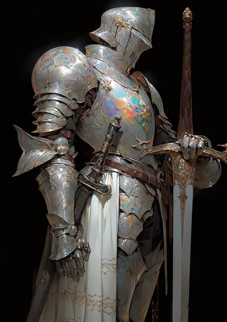 aigc中世纪盔甲骑士 以前玩过一个游戏叫infinity blade 中文名好像是