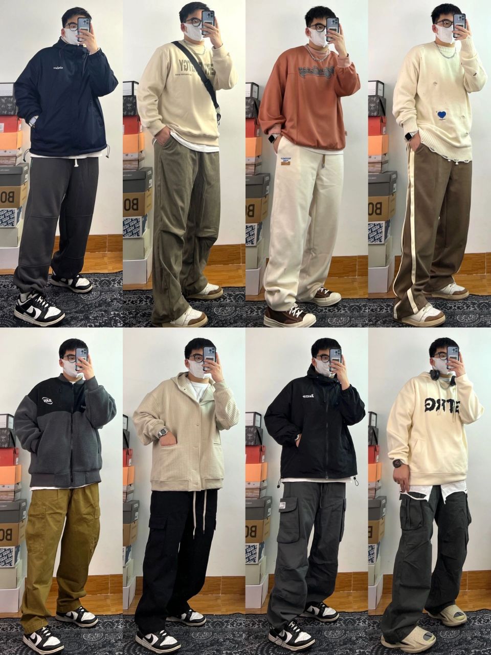 177cm180斤微胖男生秋冬显瘦穿搭合集 最近好看的衣服太多啦～180斤的