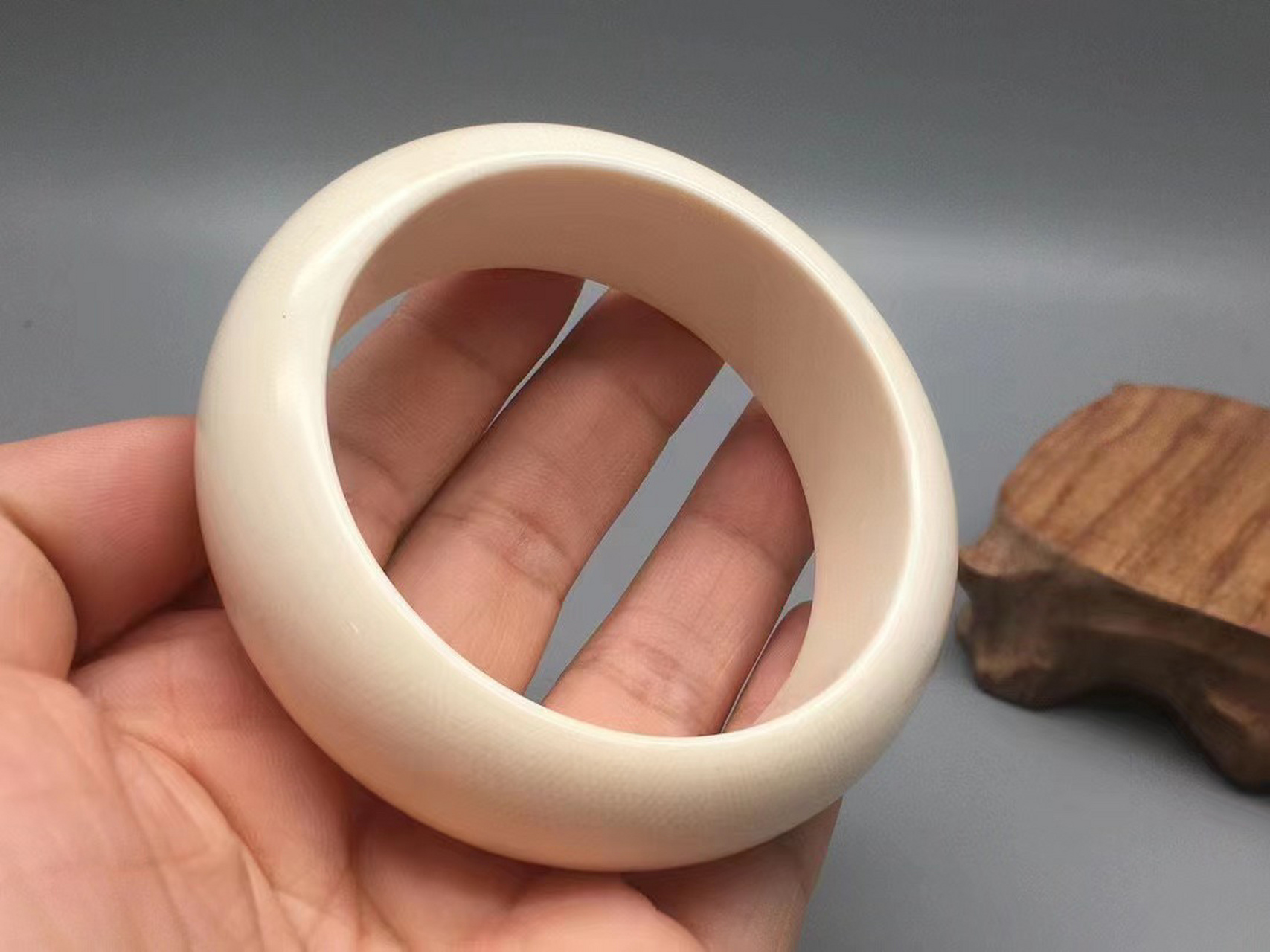 0贵妃手镯 猛犸象牙极品原色2.