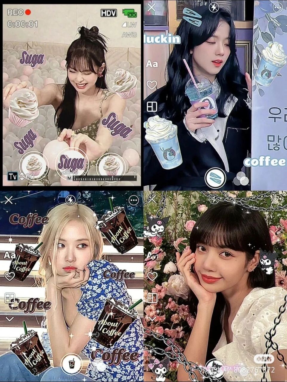 bp四闺女绝美壁纸呀~93你最先pink谁呢? 借的素材,来自!78