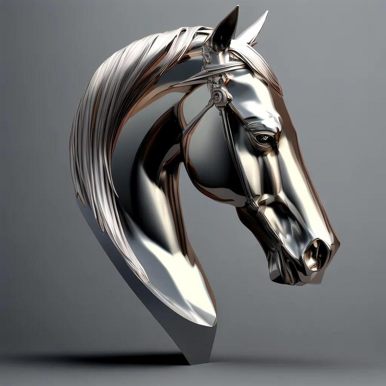 马头雕塑艺术摆件的应用寓意  马头雕塑艺术摆件是一种非常受欢迎的