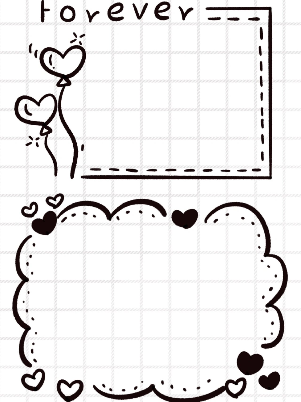 简笔画—边框素材/手帐/手抄报/临摹