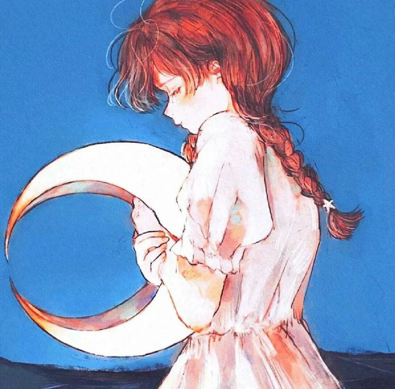 神明也会遗憾的头像 "你是世间游离的精灵,我是代代守护你的神明"