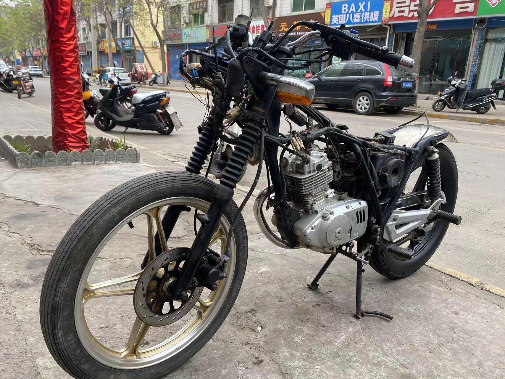gs125改装复古,摩托车改装
