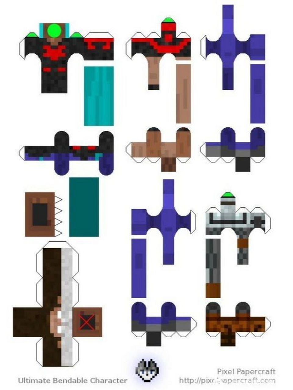 我的世界简单纸模图纸分享 分享三款适合新手制作的我的世界图纸,超级