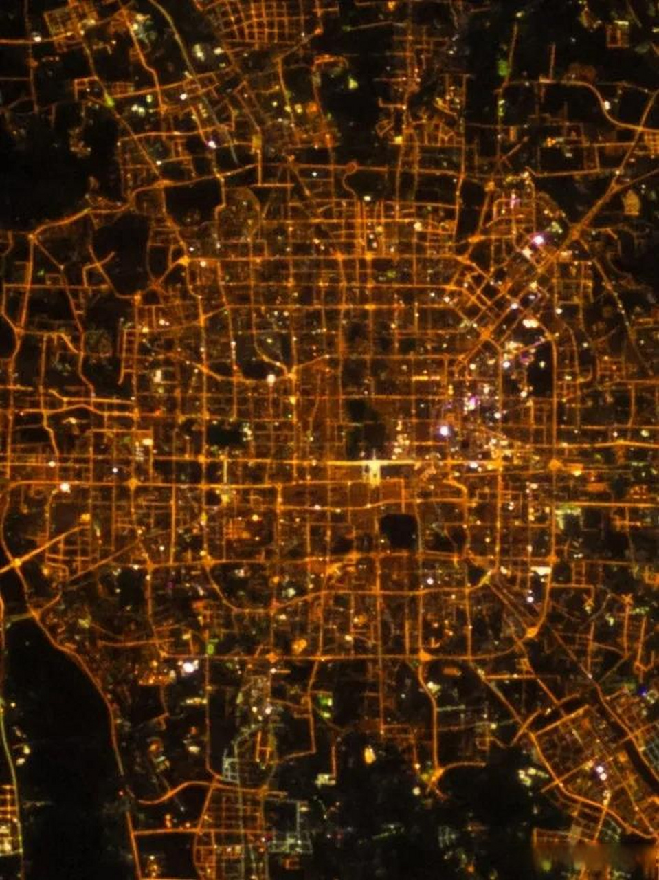 清高气爽,太空俯瞰地球,北京全景一览无余