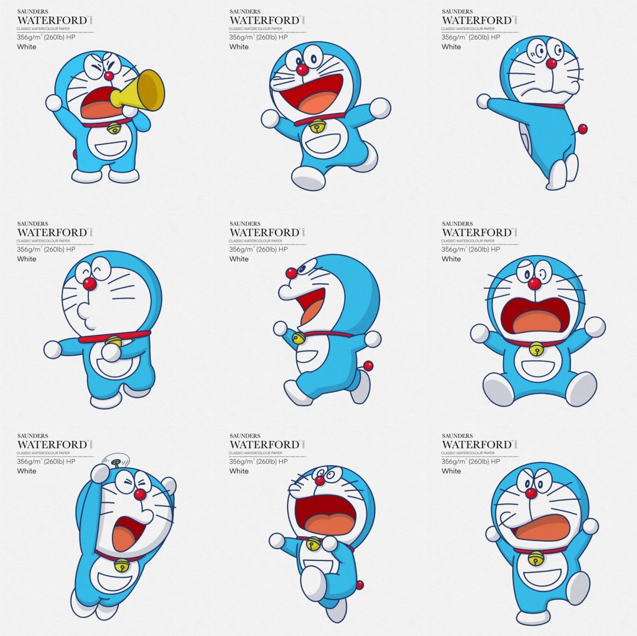 叮当猫简笔画教程18个