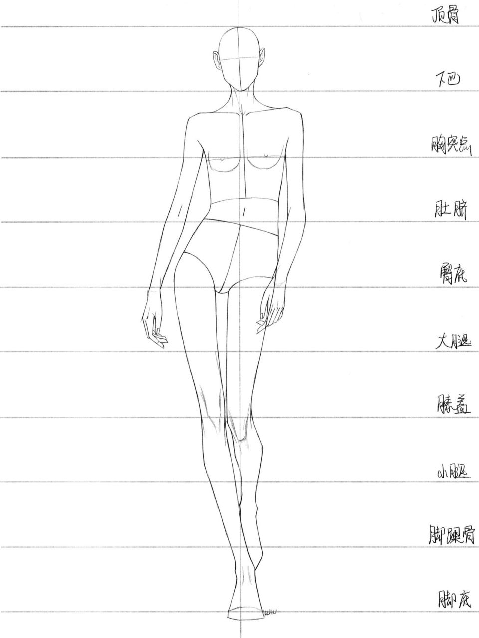 初学模特步的基本走法图片