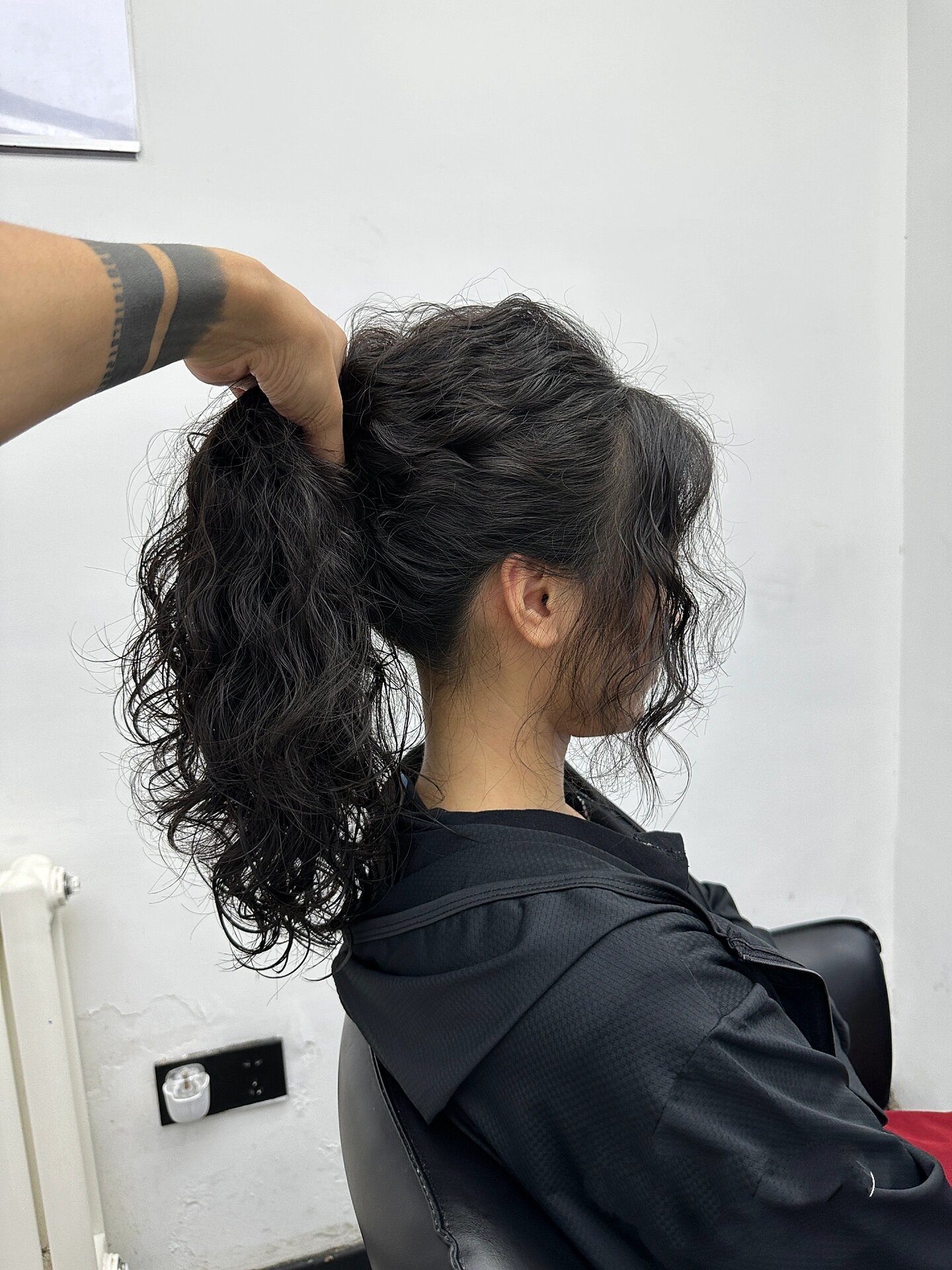 第一次知道羊毛卷扎高马尾这么好看99