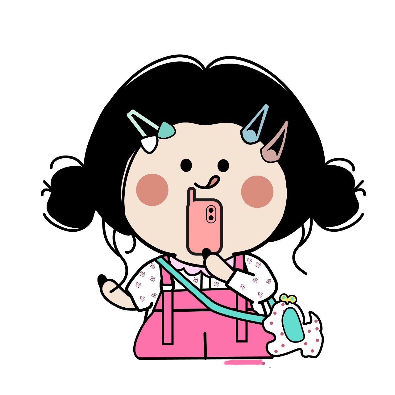 头像| 可爱q版姐妹头像 今日份彩色糖果96元气少女