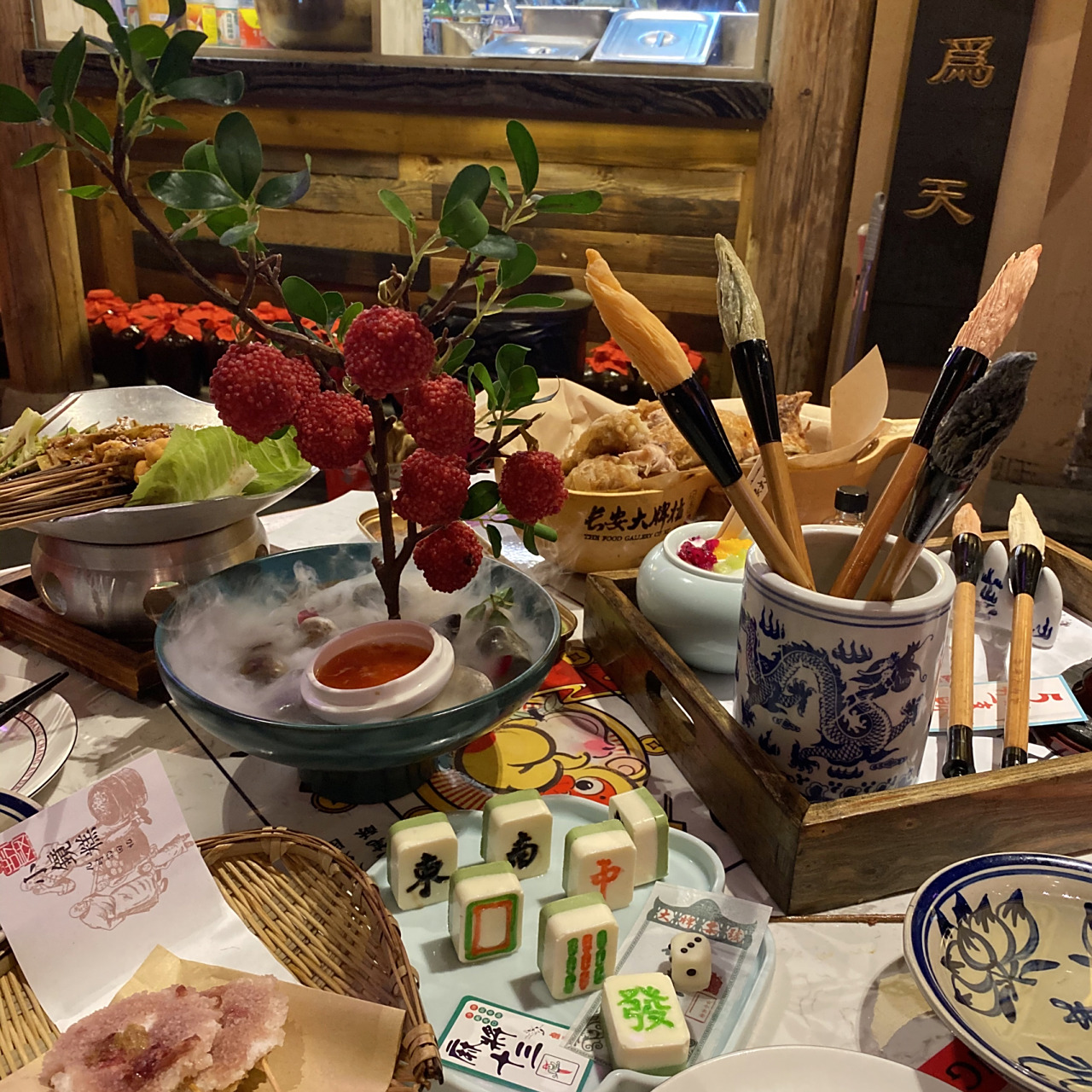 西安探店 | 长安大排档02 火爆的长安大排档 我来了 97豆皮涮牛肚