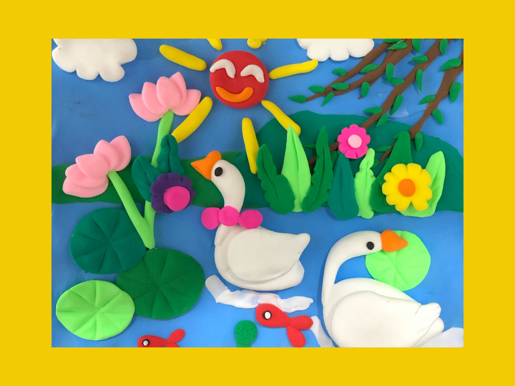 超轻黏土 《鹅》儿童作品 鹅鹅鹅