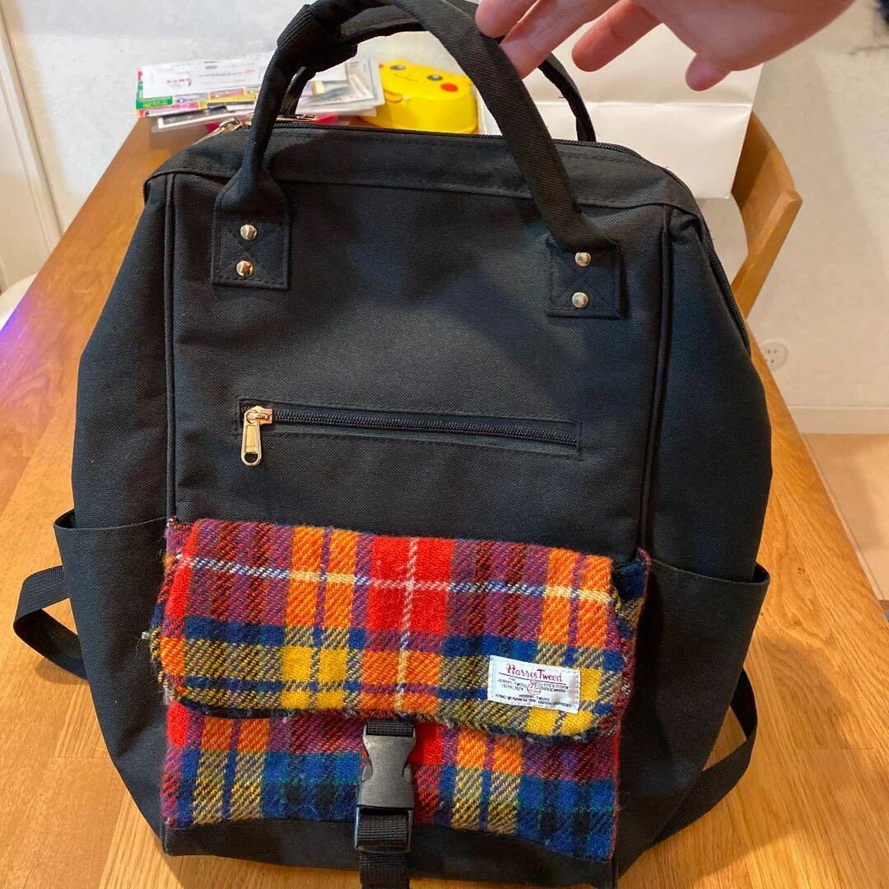 【现货】harristweed中古彩虹双肩包 成色新 无使用痕迹 67适合上学