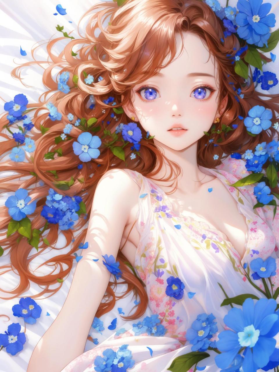 春日樱花漫游# #少女插画# #唯美图片# #绝美画作# #想分享点什 