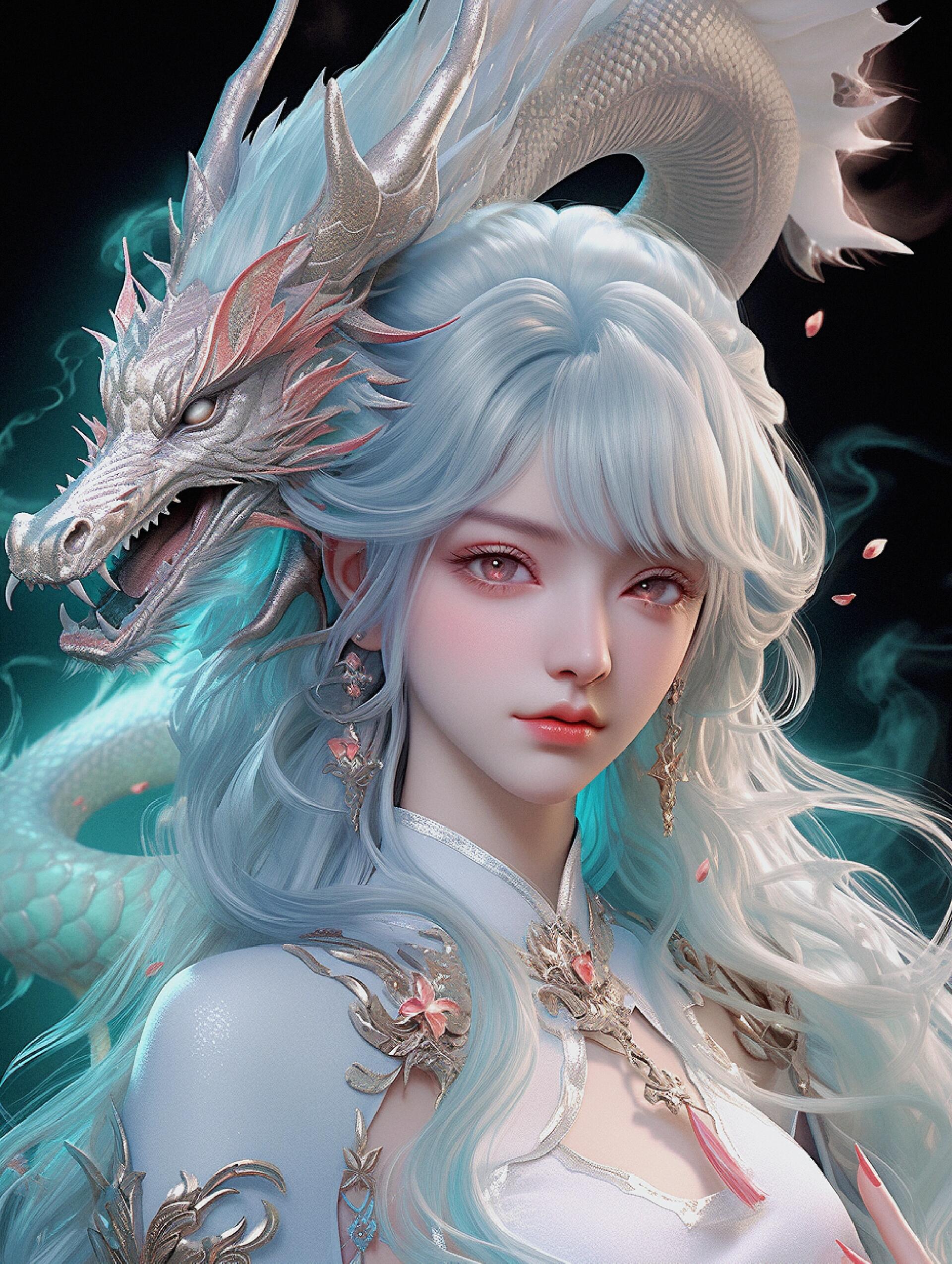 龙魂温情,寻觅真爱 💫✨💖 她是龙族中最美的龙女,温柔妩媚