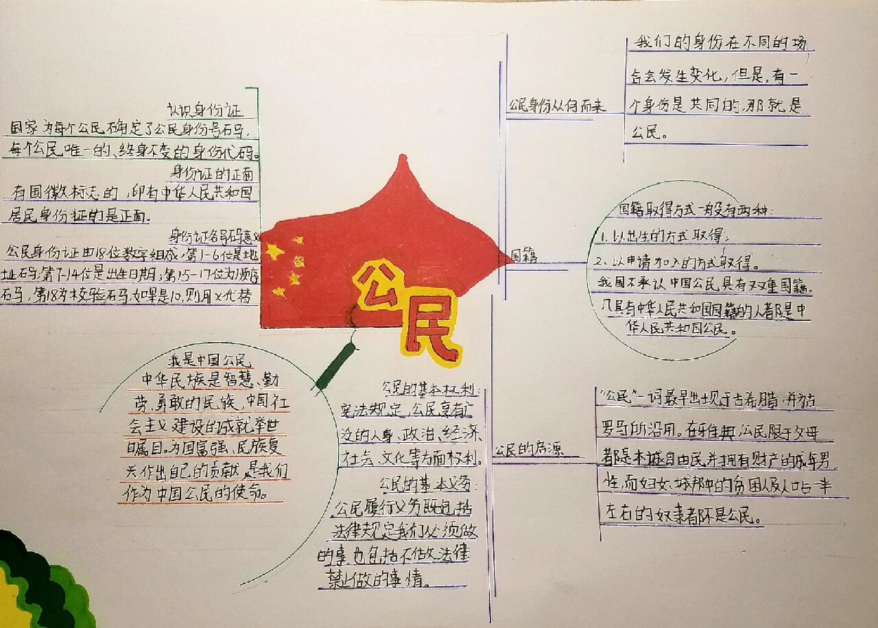 二年级道法思维导图图片