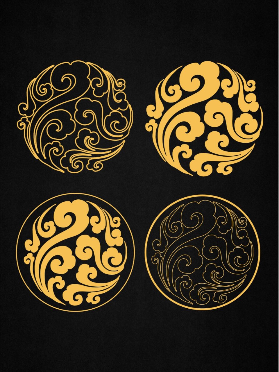 11今日分享国风花纹免扣素材 🌸【国风花纹】这些美丽的图案简直让