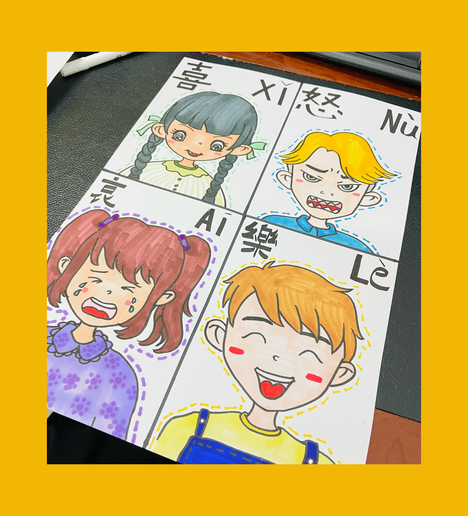 儿童人物画 ——喜怒哀乐