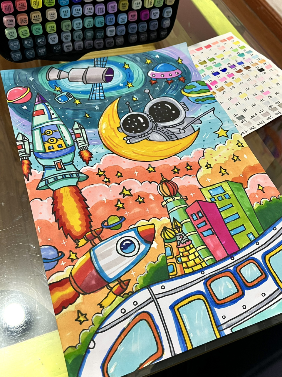 不负梦想 不负韶华主题画 不负梦想 不负韶华主题画我的航天梦