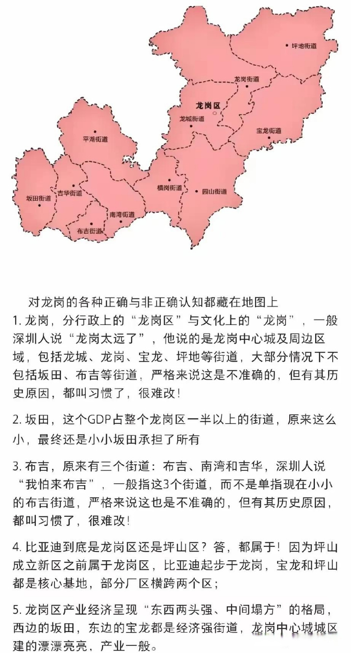 龙岗区街道办划分图图片