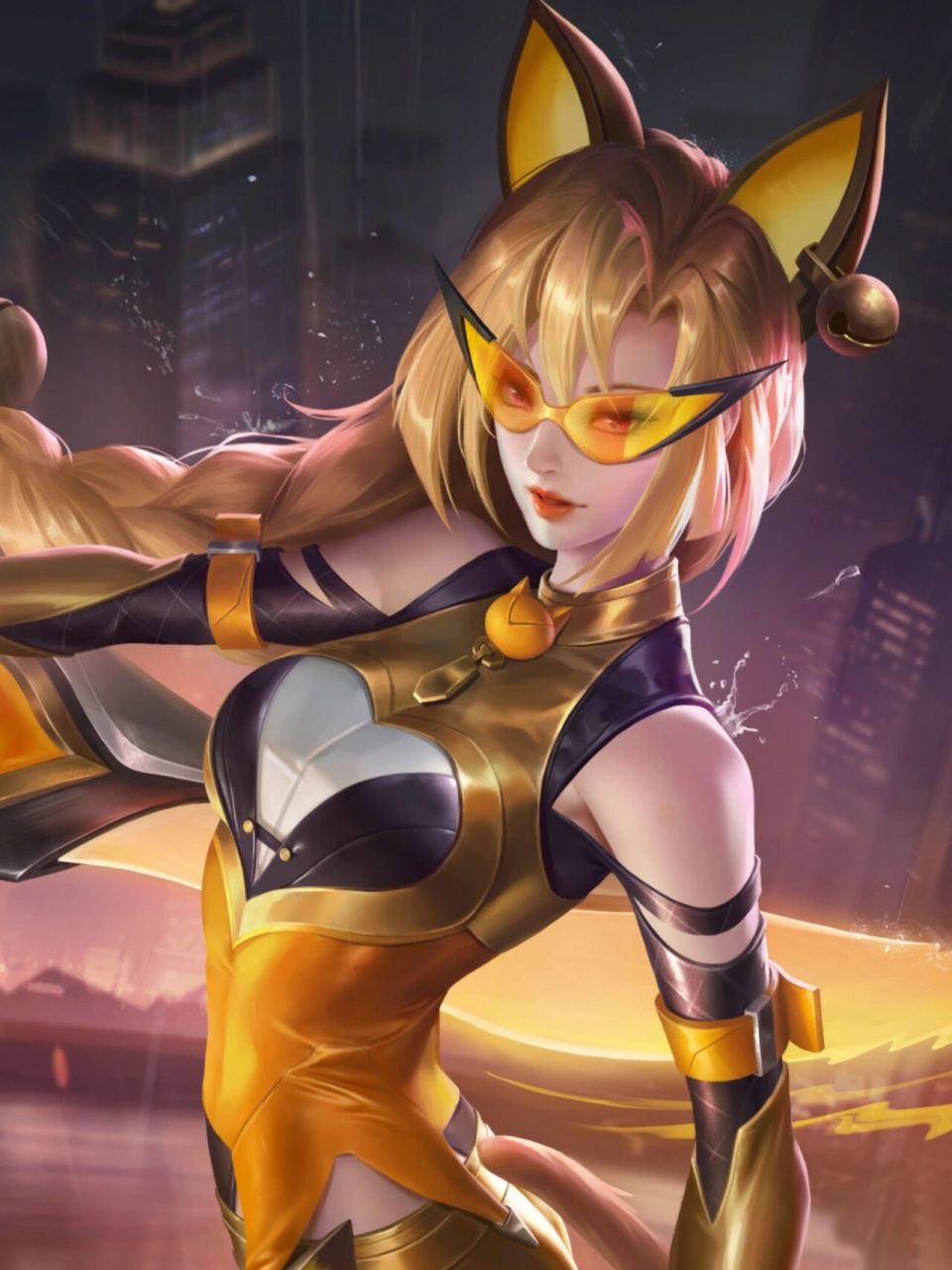 王者荣耀|阿轲史诗皮肤|暗夜猫娘 哇塞,最为刺客技能特效优化一般般啦