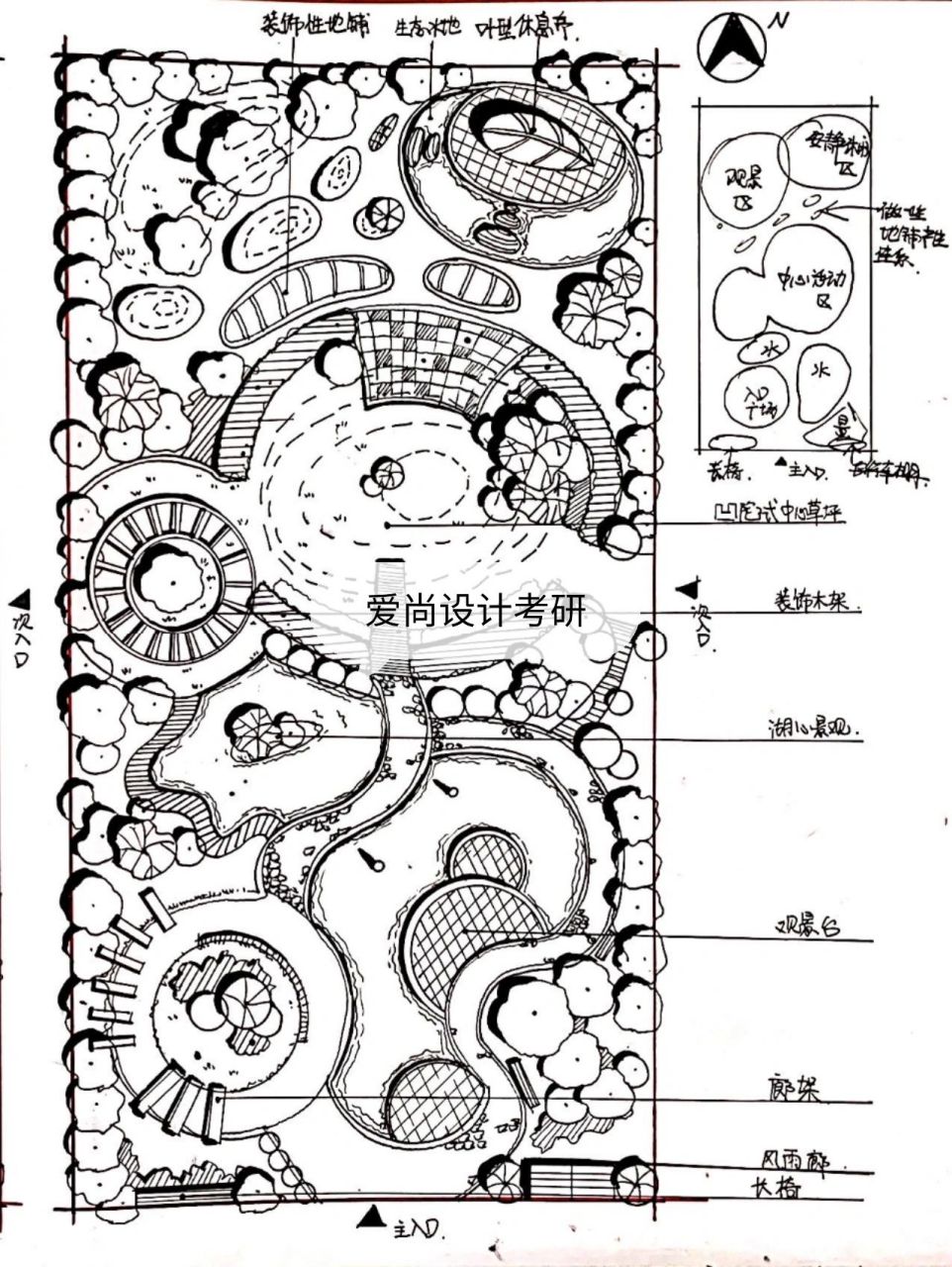 景观开敞空间平面图图片