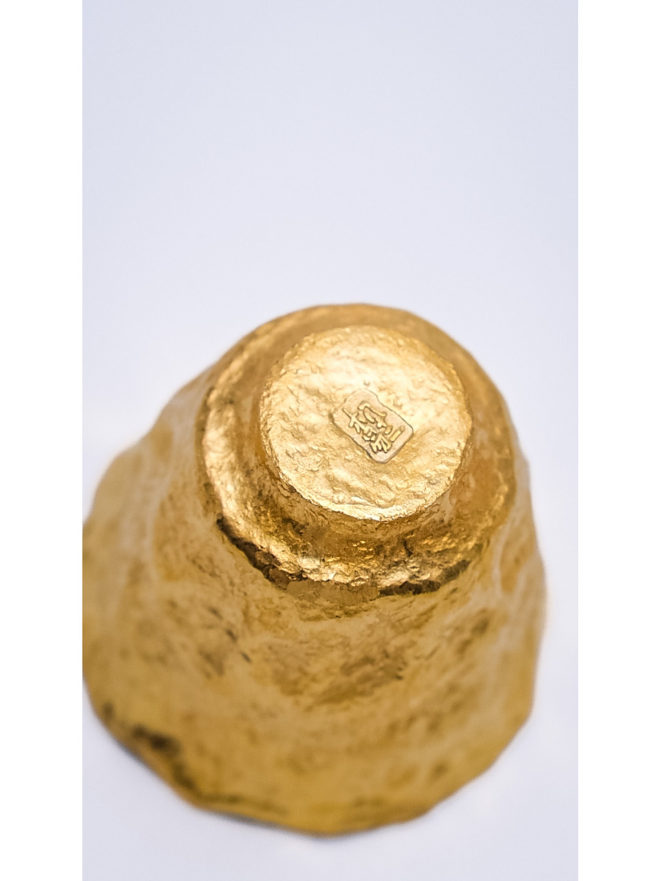 纯金小酒杯 重100克 侘寂感十足