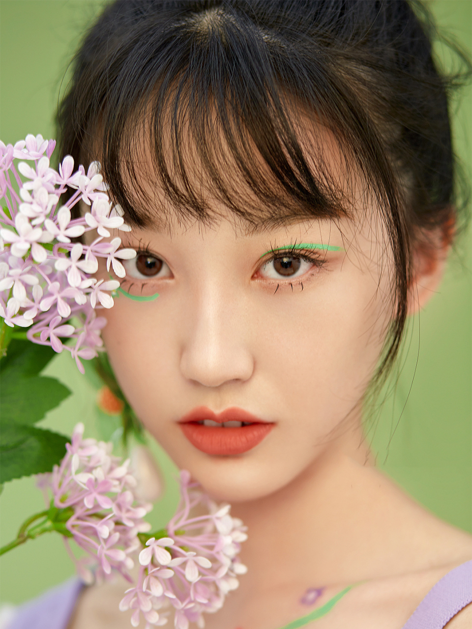 小清新少女写真,每一帧都是mv~  清新又调皮的韩式妆容 仙气十足可爱
