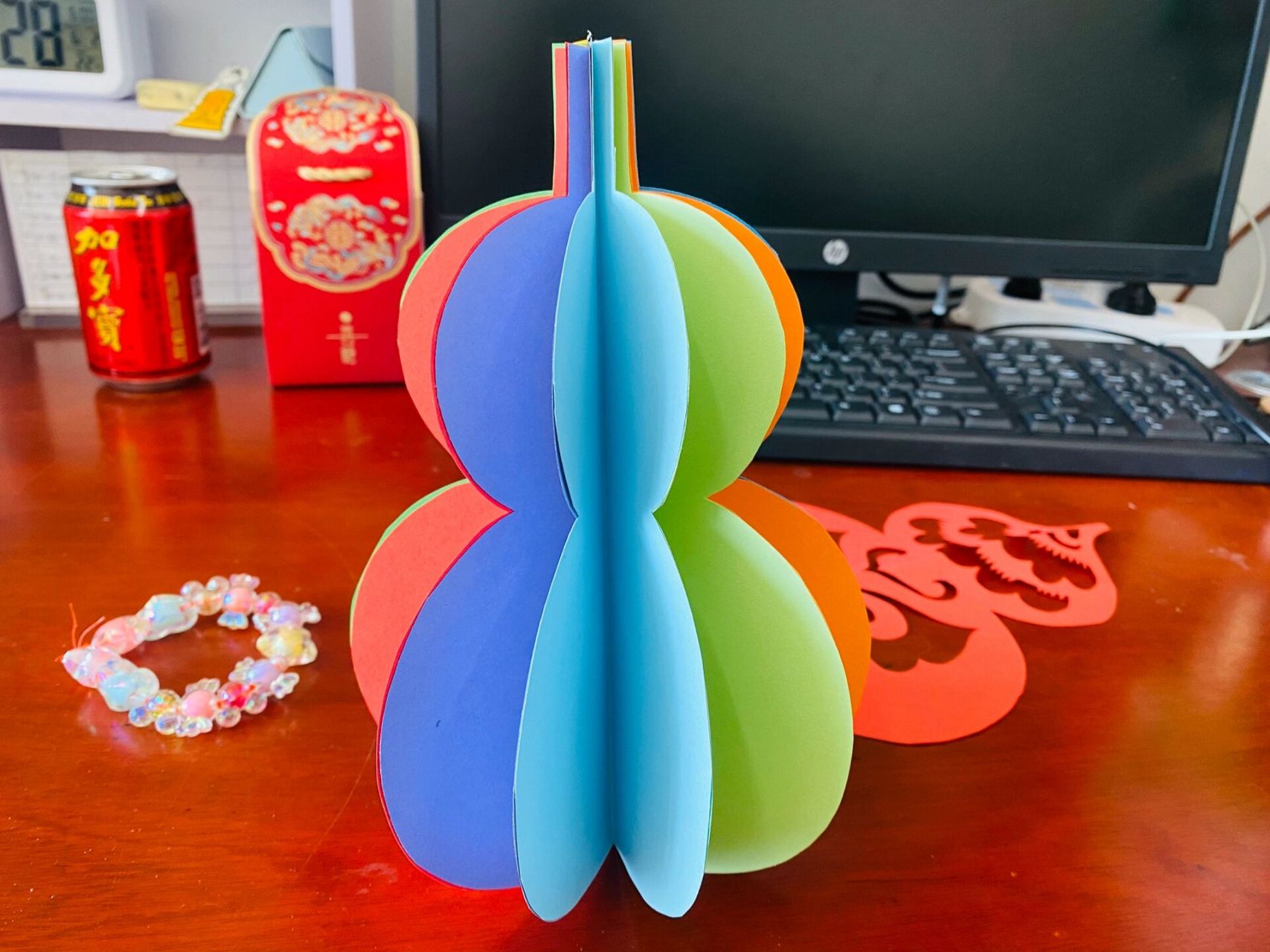 折纸立体葫芦 葫芦"福禄"端午节祝大家福禄多多